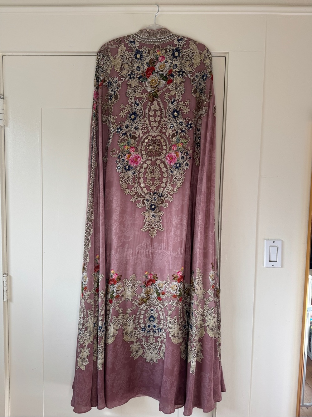 Frontier Heritage Embroidered Mauve Women’s Lehenga with Floral Detailing